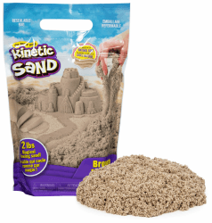 Kinetic Sand Beutel naturbraun, 907 g - magischer Spielsand aus Schweden, für entspanntes, kreatives Indoor-Sandspiel, für Kinder ab 3 Jahren