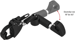 Eufab verstellbarer Strap Rahmenhalter 27 cm (11247)