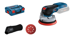 Bosch Professional 18V System Akku Exzenterschleifer GEX 18V-125 (inkl. Schleifteller (125mm), 1x Schleifpapier, Staubbeutel, L-BOXX, ohne Akku/ Ladegerät) GEX 18V-125 (in L-BOXX) ohne Zubehör