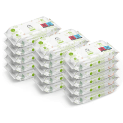 Amazon-Marke: Mama Bear Frisch Baby Feuchttücher, Aloe Vera, 1008 Stück (18 packungen mit 56), Verpackung kann abweichen 56 stück (18er Pack)