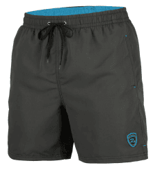 Zagano Badehose Herren Schnelltrocknend Badeshorts Männer Jungen Schwimmhose Boardshorts für Männer Sporthose kurz, Badehose Herren lang S-6XL, Hergestellt in der EU 3XL Titanium-grau - Lange Version