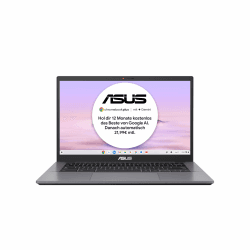 ASUS Chromebook Plus CX34 Laptop | 14" Full-HD 16:9 IPS Display | Intel Core i3-1215U | 8 GB RAM | 128GB UFS | Intel UHD Graphics | ChromeOS | QWERTZ Tastatur | Rocky Grey Intel Core i3 RAM 8GB / 128GB 14"