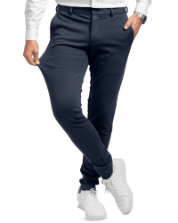 Performance Pants Herren - Stilvolle Slim Fit Herren Hosen Stretch - Hosen Herren Stretch - Angenehme Praktische Männer Hosen für Business & Freizeit - Bequeme Stoffhose Herren 34W / 32L Navy