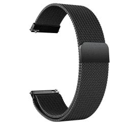 LYYLTX Edelstahl Mesh Uhrenarmband Metall Ersatz Armband Magnetverschluss Smartwatch Schnellverschluss Watch Uhren Ersatzband Für Damen Herren 14mm 16mm18mm 20mm 22mm 24mm 22mm Schwarz