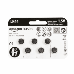 Amazon Basics – LR44 Alkaline-Knopfzelle, 6 stück