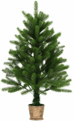 vidaXL Künstlicher Weihnachtsbaum Naturgetreue Nadeln 90 cm grün (284327)