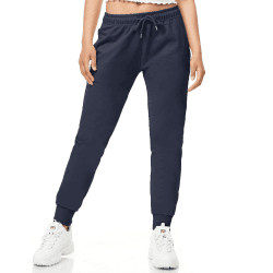 ROSS CAMP Jogginghose Damen - Sporthose Frauen Baumwolle, Trainingshose Fitness High Waist, Sweatpants Slim Fit Freizeithose Lang, Jogging Hose Laufhosen Modern XS Navy