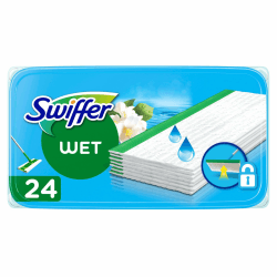 Swiffer Feuchte Bodentücher für den Bodenwischer mit Morning Fresh Duft 24 Tücher, Für eine schnelle und einfache Reinigung Feucht Morning Fresh (24 Stück)