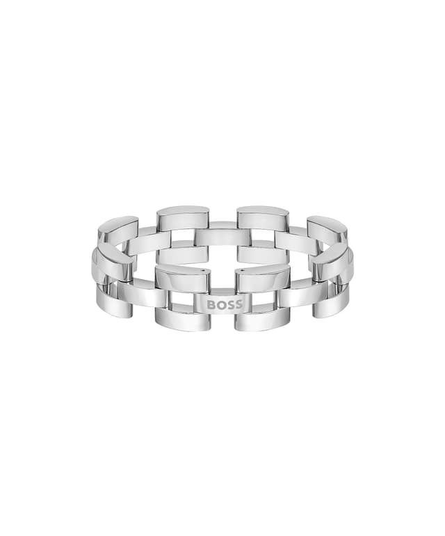 BOSS Jewelry Armband mit Knebelverschluss für Herren Kollektion SWAY aus Edelstahl - 1580511