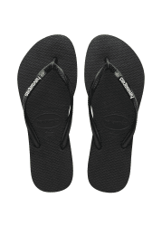 Havaianas Slim Brasil Logo, Zehentrenner Damen, Grün, 33-34 EU