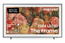 Samsung QLED 4K Fernseher The Frame 75 Zoll, Samsung TV mit mattem Display und austauschbarem Rahmen, Art Mode, Smart TV, GQ75LS03DAUXZG, Deutsches Modell [2024] 75 Zoll Modell 2024
