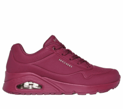 Skechers UNO Stand On Air Damen Turnschuhe 38 EU Pflaume Durabuck Mesh