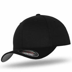Flexfit Mütze Wooly Combed S-M Schwarz