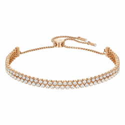 Swarovski Subtle Armband Badewanne in Weiß-/Roségoldtönen