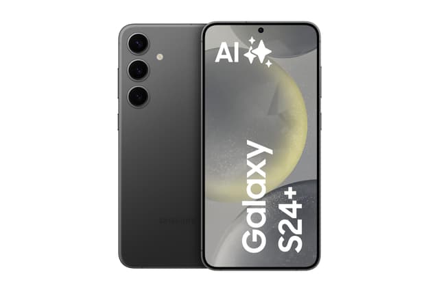 Samsung Galaxy S24+ AI Smartphone, Android-Handy ohne Vertrag, 12 GB RAM, 256 GB Speicher, 50-MP-Kamera, Lange Akkulaufzeit, Onyx Black, 3 Jahre Herstellergarantie Onyx Black 256 GB