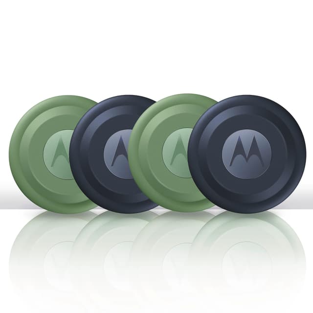 Motorola Moto Tag – Smart Tracker, 4er Pack (Android 9+ kompatibel, Bluetooth 5.4, IP67 Wasserschutz, USB-C, Ultrabreitband, Finder für Schlüssel, Gepäck UVM), 2X Jade Green + 2X Starlight Blue Starlight Blue + Jade Green moto tag