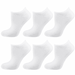 Nur Die 6er Pack Sneaker Socken aus weicher & atmungsaktiver Baumwolle Kurzzsocken Damen Socken 39-42 Weiß