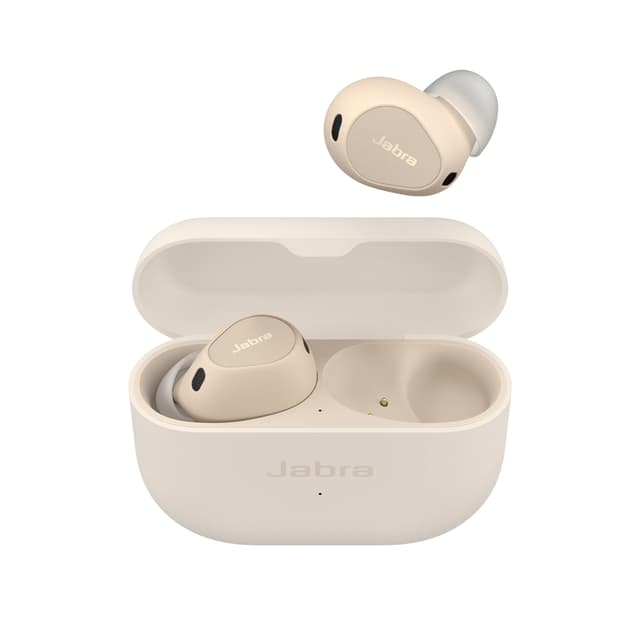 Jabra Elite 10 schnurlose In-Ear-Bluetooth-Kopfhörer Advanced Active Noise Cancellation, 6 eingebauten Mikrofonen und Dolby Atmos Sound - Beige Jabra Elite 10 Cream