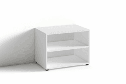 byLIVING TV Stand VICTORIA / kleines Regal weiß / Beistelltisch 60 cm breit / Wohnzimmertisch / Schrank / TV Bank / TV Tisch / Weiß / 60 x 45 x 39 cm (BxHxT) 60 cm Weiß