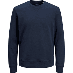 JACK & JONES Male Sweatshirt Einfarbig Sweatshirt L Marineblau