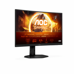 AOC Gaming C27G4ZXU - 27 Zoll FHD Curved Monitor, 280 Hz, 0.3 ms, FreeSync Premium, HDR10 (1920x1080, 2X HDMI, DisplayPort, USB Hub) schwarz/grau 280Hz - VA 27 Inch FHD Curved Height Adjust