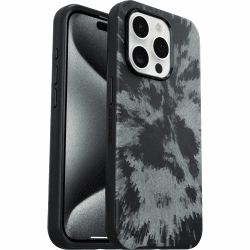 OtterBox Symmetry für MagSafe Hülle für iPhone 15 Pro, stoßfest, sturzsicher, schützende dünne Hülle, 3X getestet nach Militärstandard, Schwarz/Grau Schwarz/Grau iPhone 15 Pro Nur Hülle