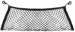 Walser Gepäcknetz für Rücksitzbank, Transportnetz, Auto-Schutznetz 30x65 cm schwarz Tidy für Rücksitzbank