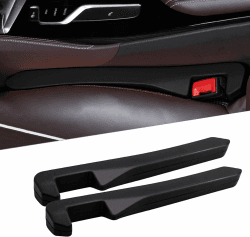 VIDSTW 2 Stück Autositz Lückenfüller Sitzseite Auslaufsicherer Streifen Car Seat Gap Filler Autositz Gap Plug Autositz Zubehör für Autositzkissen Füllt den Spalt Zwischen Sitz & Konsole (Schwarz)