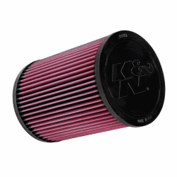 K&N E-2987 Waschbarer und wiederverwendbarer KFZ Tauschluftfilter Rot