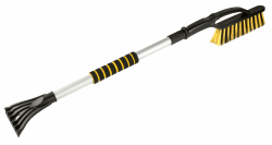 Walser Eiskratzer Auto, ausziehbarer Eiskratzer Auto mit Besen, 3in1 Auto Schneebesen mit Auto Eiskratzer, Schneebesen Auto mit Ice Breaker, Scheibenkratzer Auto mit Teleskop Stange 88-115 cm Schneebürste mit Eiskratzer 88-115 cm
