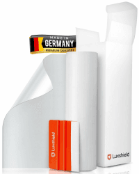 Luxshield Lackschutzfolie 12x100cm für Auto, Motorrad, Bike - Schutzfolie transparent glänzend, selbstklebend, Meterware aus DE Transparent glänzend 12x100cm