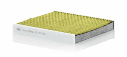 MANN-FILTER FP 26 009 Innenraumfilter – FreciousPlus Biofunktionaler Pollenfilter – Für PKW 25.4L x 23.5B x 3.2D cm FP Single