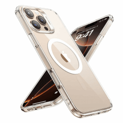 ESR für iPhone 16 Pro Max Hülle, kompatibel mit MagSafe, stoßfester militärnorm Schutz, magnetische Handyhülle für iPhone 16 Pro Max, Classic Hybrid Hülle (HaloLock), Klar iPhone 16 Pro Max Klar