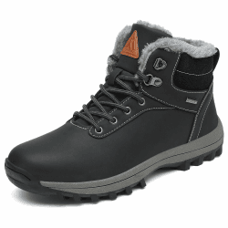 Mishansha Winterschuhe Herren Damen Winterstiefel Outdoor Gefüttert Gr. 39-46 EU 37 EU Kohlenstoff