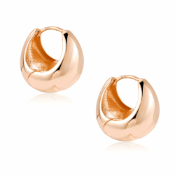 ASH'S CHOICE Silber 925 Creolen Kleine Ohrringe Damen, Silber 925 Ohrringe Klobig Kleine 14K Gold Creolen Klobig Dick Knorpel Kreolen Huggie Creolen Mini Kleine Creolen Leicht Breit Ohrringe Mädchen RoségoldCreolenC