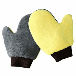 Queerelele 2 Stück Waschhandschuhe Waschhandschuh Auto Mikrofaser Handschuh Super Saugfähiges Chenille Waschhandschuh Handschuh für Schonende und kratzerfreie Autowäsche -mit Elastischer Manschette