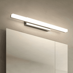Yafido LED Spiegelleuchte Badleuchte Badlampe Spiegellampe 40CM Neutralweiß Wandleuchte Badezimmer Lampe 230V 9W 4000K Schrankleuchte 800Lumen Nicht-dimmbar Neutralweiß 40CM