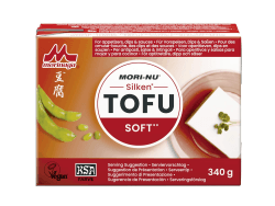 Mori-Nu Seidentofu – Weicher Tofu aus Sojabohnen – vielseitig einsetzbar – 12 x 340 g Tofu, weich