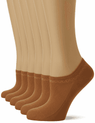 Nur Die 6er Feines Schuhsöckchen weiche & strapazierfähige kurze Socke atmungsaktiv Sneaker-Socke Damen 32-34 amber