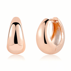 ASH'S CHOICE Silber 925 Creolen Kleine Ohrringe Damen, Silber 925 Ohrringe Klobig Kleine 14K Gold Creolen Klobig Dick Knorpel Kreolen Huggie Creolen Mini Kleine Creolen Leicht Breit Ohrringe Mädchen RoségoldCreolenA
