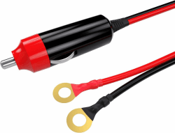 BAITHNA 12V 24V 16 AWG 10A Stecker Zigarettenanzünder Adapter Netzteil Kabel mit 3.3FT Kabeldraht für Auto Inverter Luftpumpe Elektrische Tasse