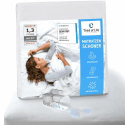 Matratzenschoner 180x200 wasserdicht, Atmungsaktive Matratzenauflage 180x200cm, Anti-Milben Matratzenbezug, Inkontinenzunterlage wasserdicht, Idealer Matratzen-Schutz, Matratzen-Topper für Allergiker 180x200 cm