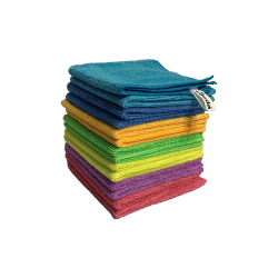 Vileda Mikrofaser Allzwecktücher Colors, Reinigungstücher zur trockenen und feuchten Anwendung, 100 % Mikrofaser-Material, 30 x 30 cm, mehrfarbig, Maxi-Pack, 14er-Pack Mikrofasertücher Colors, 14er Pack