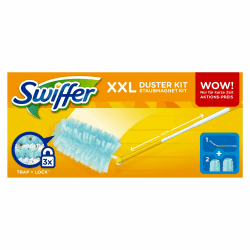 Swiffer Staubmagnet Starterkit - XXL Griff plus 2Tücher, 1er Pack (1 x 1 Stück)