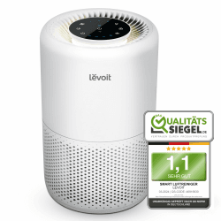 LEVOIT Luftreiniger HEPA Filter für Allergiker, Luftfilter gegen Schimmel Staub Pollen Gerüche, CADR 170m³/h bis zu 35㎡ Raucherzimmer, Air Purifier Schlafmodus Nachtlicht Timer, App Steuerung Smart Luftreiniger