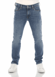 MUSTANG Herren Jeans Vegas Slim Fit Jeanshose Hose Denim Stretch Baumwolle Schwarz Grau Blau w30 - w40 32W / 36L Denim Blue (5000-313)
