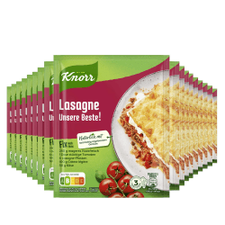 Knorr Fix Lasagne Unsere Beste! für ein leckeres Nudelgericht ohne geschmacksverstärkende Zusatzstoffe 53 g 1 Stück Lasagne 18er