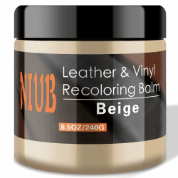NIUB Lederreparaturset, 240g Beige Kunstleder Reparatur Set, Leder Kratzer Entferner, Leder Rückfärbebalsam für Sofas, Möbel, Lederschuhe, Ledercouch Farbe, Schnell trocknender Lederbalsam
