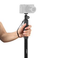 JOBY Compact Monopod 2-in-1, Kamera / Action Cam mit Kugelkopf, Universal ¼-20" Mount, Schwenkhalterung Kompatibel mit GoPro, DSLR, spiegellose Kamera, Farbe: Schwarz Compact 2in1 Monopod