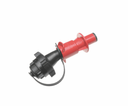 hünersdorff Kraftstoff Sicherheits-Einfüllsystem für PROFI + ECO Doppelkanister, mit Füllstopp und integrierter Belüftung, E10 geeignet, Made in Germany, 16,0 x 5,4 x 5.4 cm Rot 16,0 x 5,4 x 5.4 cm Single